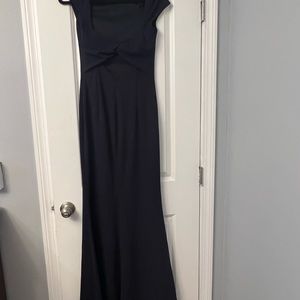 Navy blue long dress